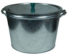 Zinkeimer silbergrau 25l tank - silbergrau,