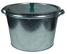 Zinkeimer silbergrau 25L Tank Ascheeimer Gartenhelfer Dekokübel