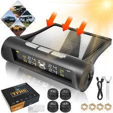 Wireless Car Solar TPMS LCD