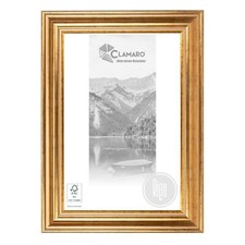 Bilderrahmen Antik Massivholz GOLD Chic Vintage Barock Shabby | RIGA  | CLAMARO