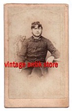 CDV Husar mit Mütze Kokarde