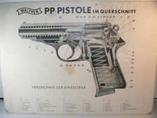 großes Schaubild Walther PP Pistole im Querschnitt
