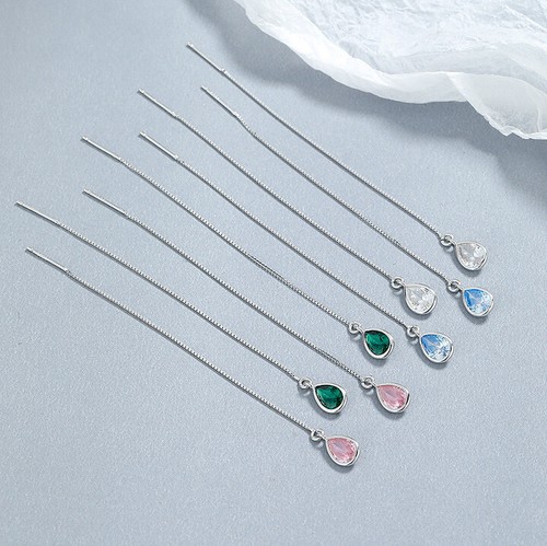 Silber 925 durchzieher tropfen - 925,