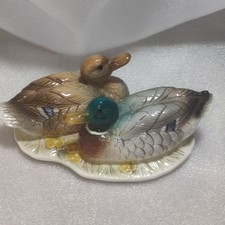 Stockentenpaar Porzellan