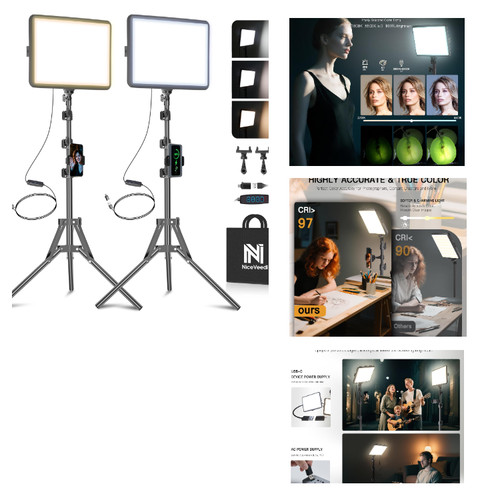 Led videolicht set stück - led, 2