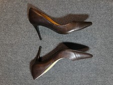 Ralph Lauren High heels Damen spitz Pumps Gr. 40 dunkelbraun Budapester 9cm neuw