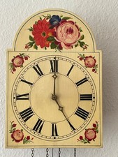 Schilderuhr 2 Gewichte Schlagwerk Dresden Meissen Antik Wanduhr