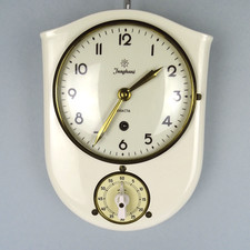JUNGHANS Wanduhr, Küchenuhr, Eieruhr, Clock, Original Vintage Design, 50er Jahre