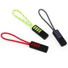 10 Zipper Schlaufen schwarzer