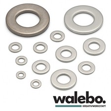 Unterlegscheiben Beilagscheiben Edelstahl U-Scheiben DIN 125 V2A rostfrei M2-M45
