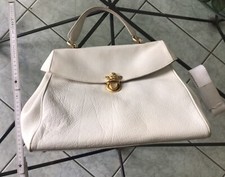 Comtesse WHEN ANGELS TRAVEL Kelly Bag Leder weiss Schulterriemen