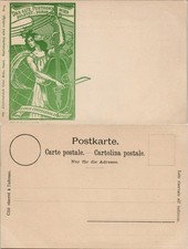 Suisse Schweiz D alte Posthorn wird zuletzt durch einen Contrabass ersetzt 1903