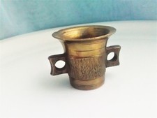 Mörser Pistill Töpfchen Messing Bronze Jugendstil Apotheke antik Vintage