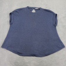 Brunello Cucinelli Pullover Damen Gr. S Oberteil Kurzarm Top Hemd Strick Pailett