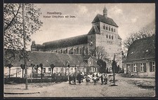 Ansichtskarte Havelberg, Kaiser Otto-Platz mit Dom 