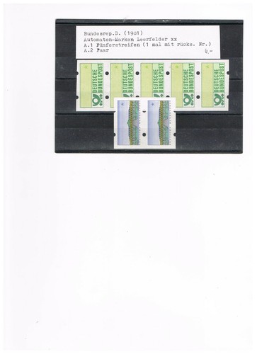 Bund automatenmarken - 2x,