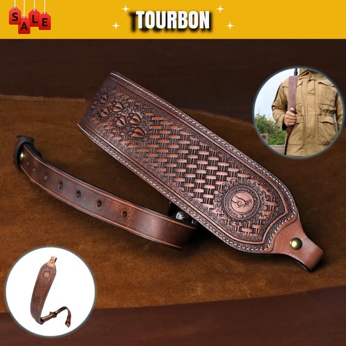 Tourbon leder gewehrriemen - leder,