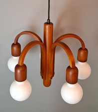 Alte Domus Pendellampe Leuchter Danish Design Teak Vintage 70er