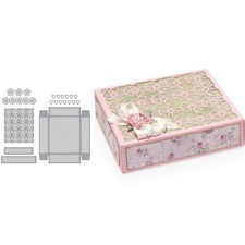 Stanzschablone Blumen Box