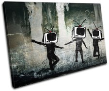 Graffiti Pop TV Heads Banksy