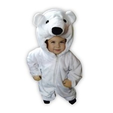 Eisbär-Kostüm, F24, Kind-er, Fasching Karneval Fasnacht - Größe: 86-92