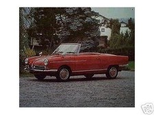 Altes Reklame Blechschild Oldtimer NSU Wankel spider Cabrio