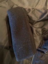 H&M DAMEN GEFÜTTERTE NYLONJACKE MANTEL*42*REGENJACKE SCHWARZ WARMER KURZMANTEL 