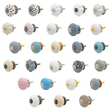 Möbelknopf Keramik Weiß