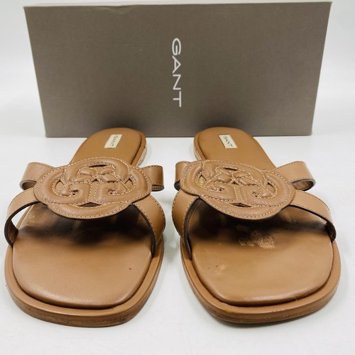Gant damen braunes leder flach - gant,