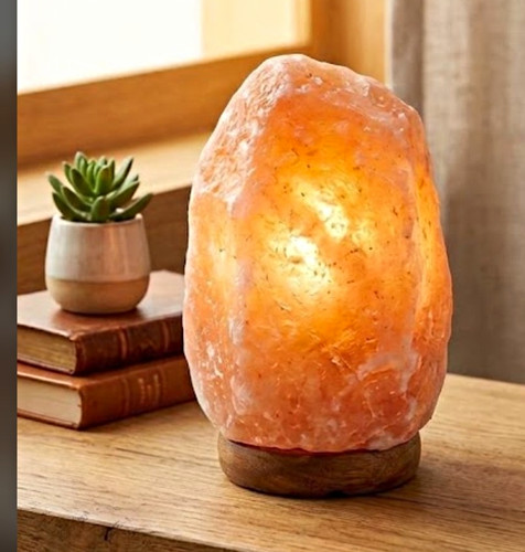 Salzlampe aus salzstein - aus,