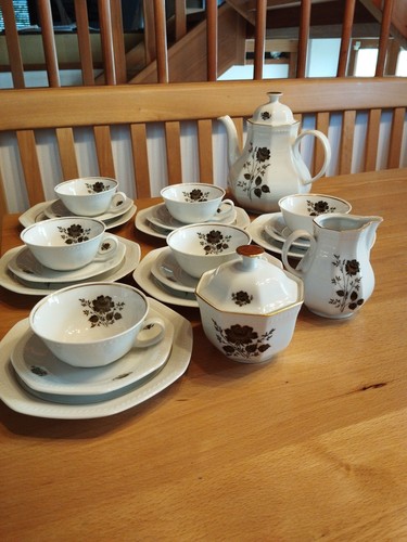 Teeservice schwarze rose aus - teeservice,