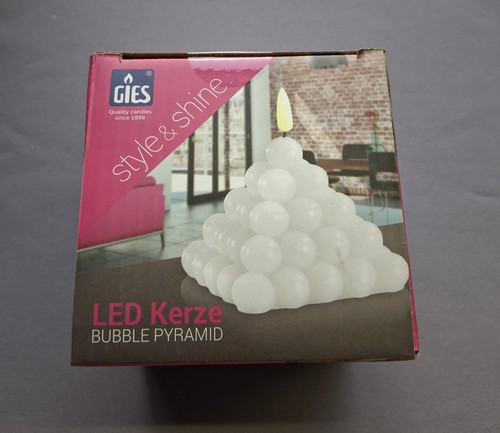Led kerze bubble pyramid - led, 2