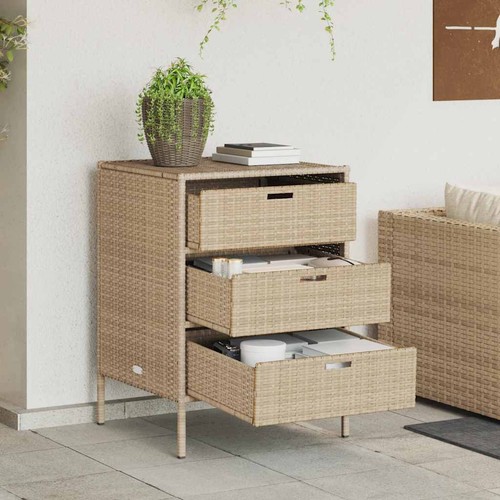 Gartenschrank beige 55x59x80 - gartenschrank,