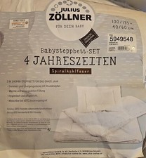 Kinderbettdecke 100x135 Set Steppdecke 4 Jahreszeiten (Original verpackt)