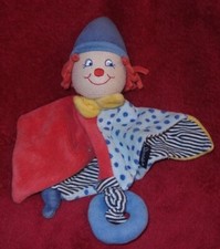 Sterntaler Schmusetuch Clown Wichtel blau rot gelb