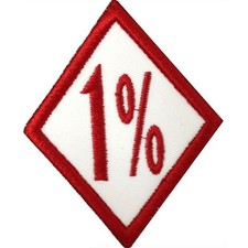 1% BIKER AUFNÄHER Biker Patch