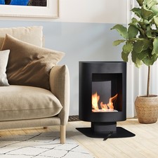 HOMCOM Ethanol-Kamin Bio-Ethanol-Brenner 1,5L 3 Std. Brenndauer Schwarz