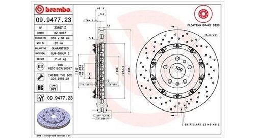Bremsscheibe brembo sport - 2x,
