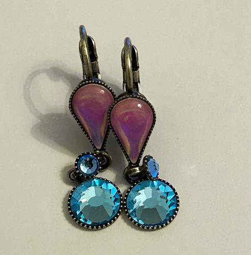 Ohrringe konplott blau rosa - blau,