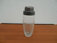 WMF Cocktail Dressing Shaker Krakelee Glas Versilbert NS (B)