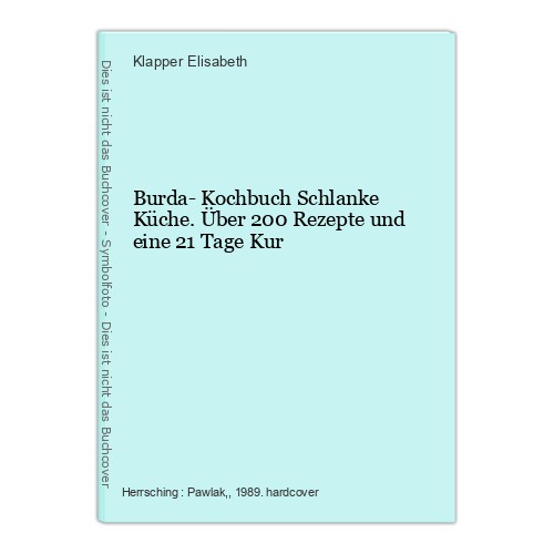 Burda kochbuch schlanke - burda-,