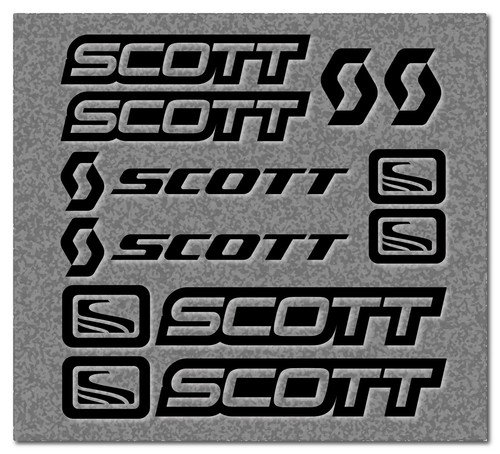 Scott aufkleber set 10tlg - set,