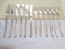 WMF Stockholm Silberbesteck Sterling Dessertbesteck 12 tlg 925 Silber Neuwertig