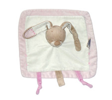 Nattou Hase Häschen Rigolos beige und rosa Schmusetuch Schnuffeltuch Kuscheltuch