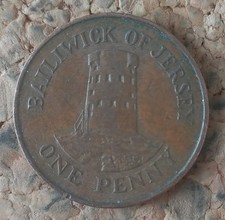 Münze, Bailiwick of Jersey, One Penny, 1983, Elizabeth II 