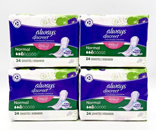 Always Discreet Inkontinenzeinlagen Normal 96 Binden (4 x 24 Stück) Monatspaket