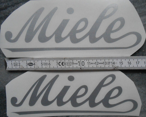 Aufkleber,Miele,Rahmen,Silber
