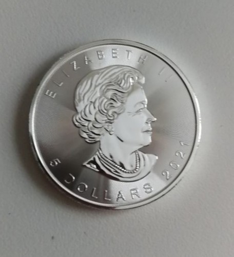 1oz maple leaf 2021 - 5,