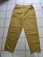 Damenhose Baumwolle Senfgelb