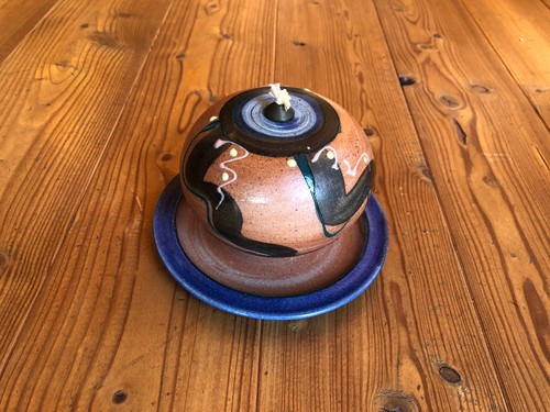 Keramik steingut öllampe - steingut,